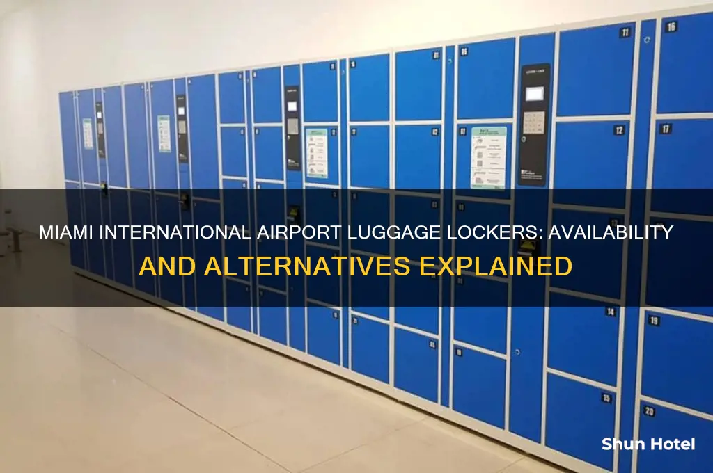 does miami international airport have luggage lockers
