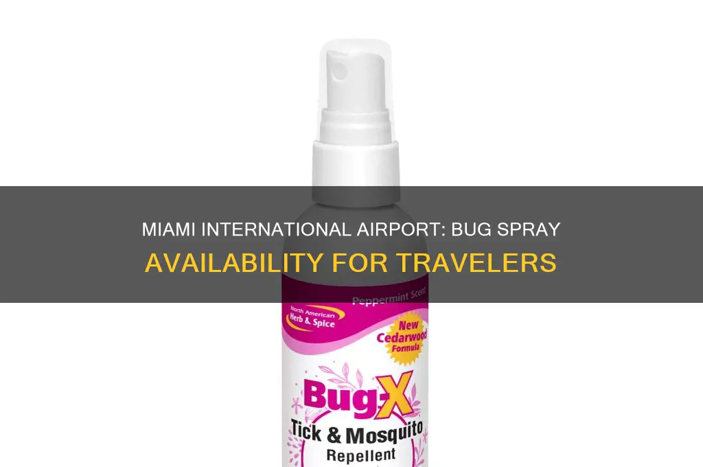 does miami international airport sell bug spray