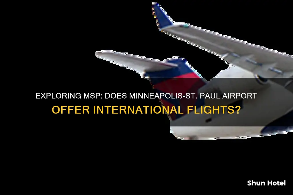 does minneapolis st paul airport fly international