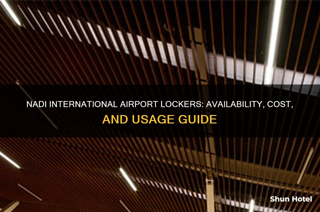 does nadi international airport have lockers