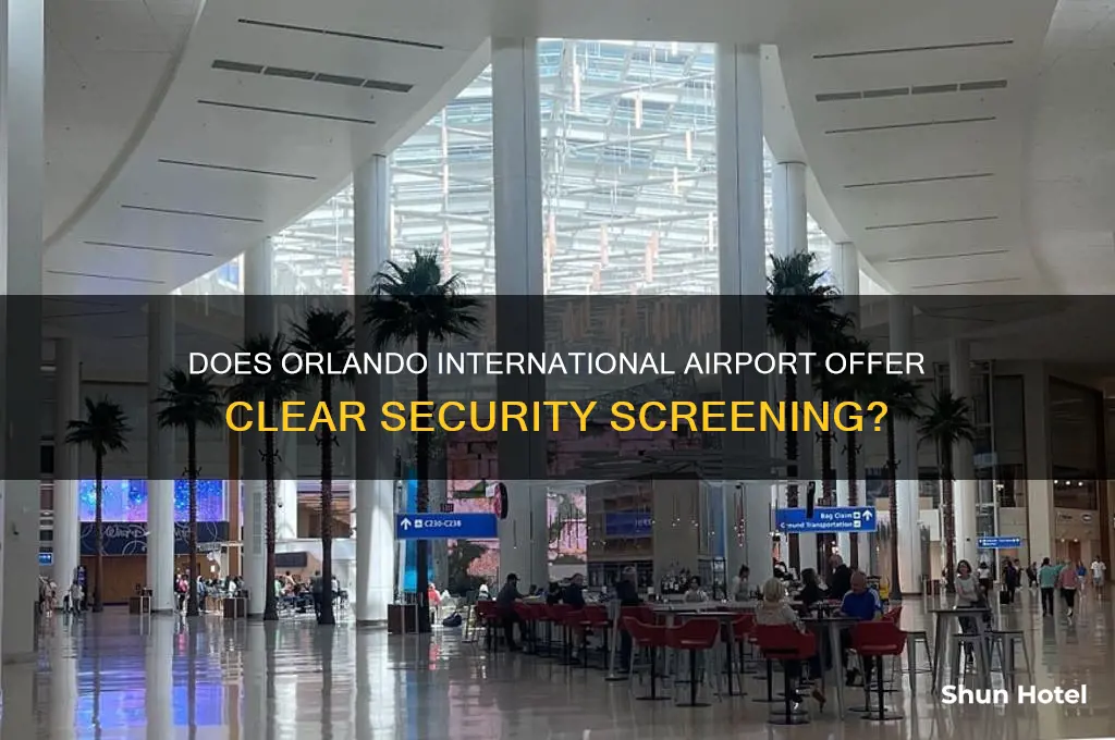 does orlando international airport have clear