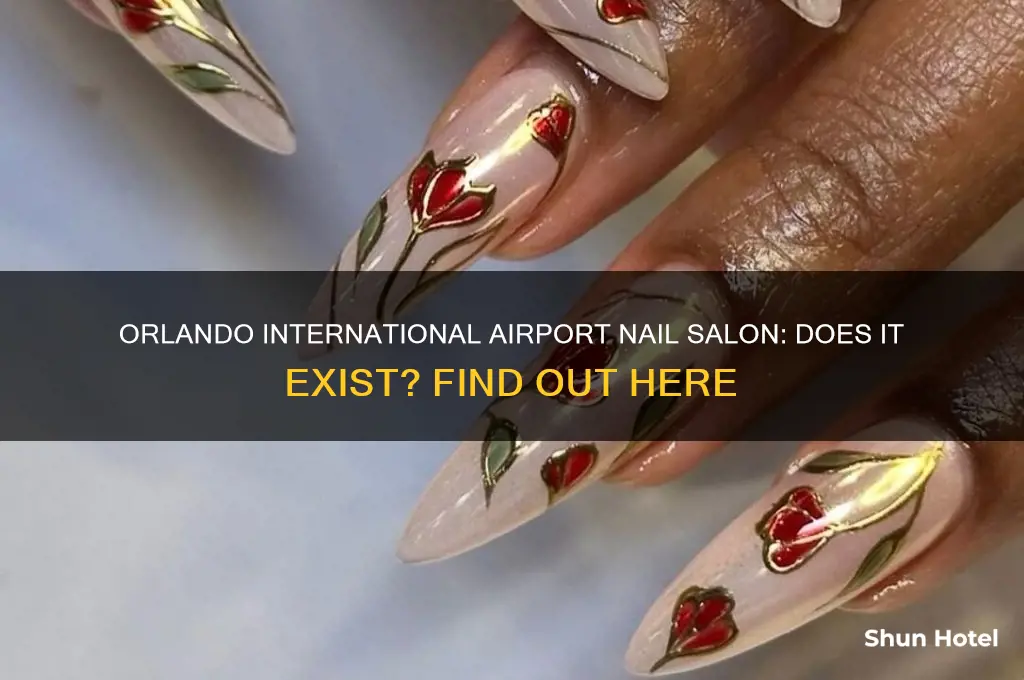 does orlando international airport have nail salon