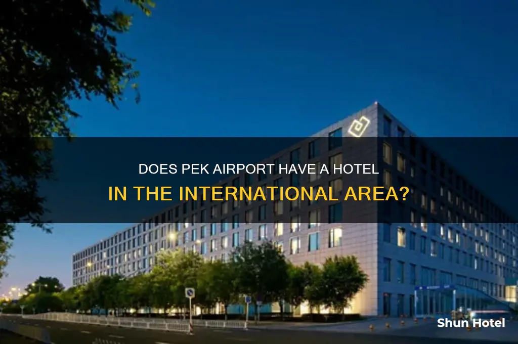 does pek airport has hotel in international area