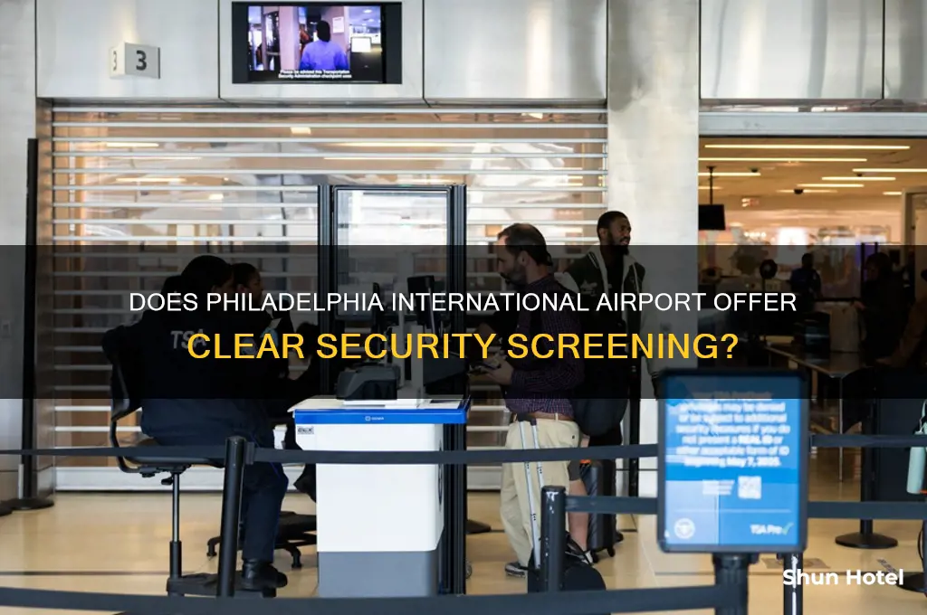 does philadelphia international airport have clear