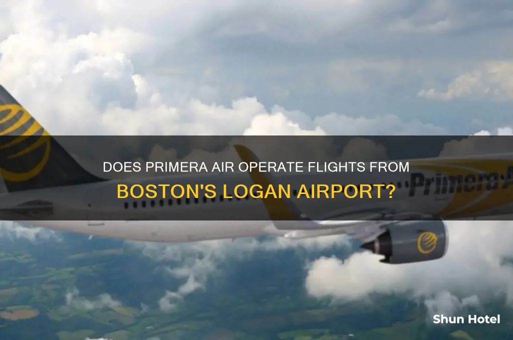 does primera air fly from logan airport boston