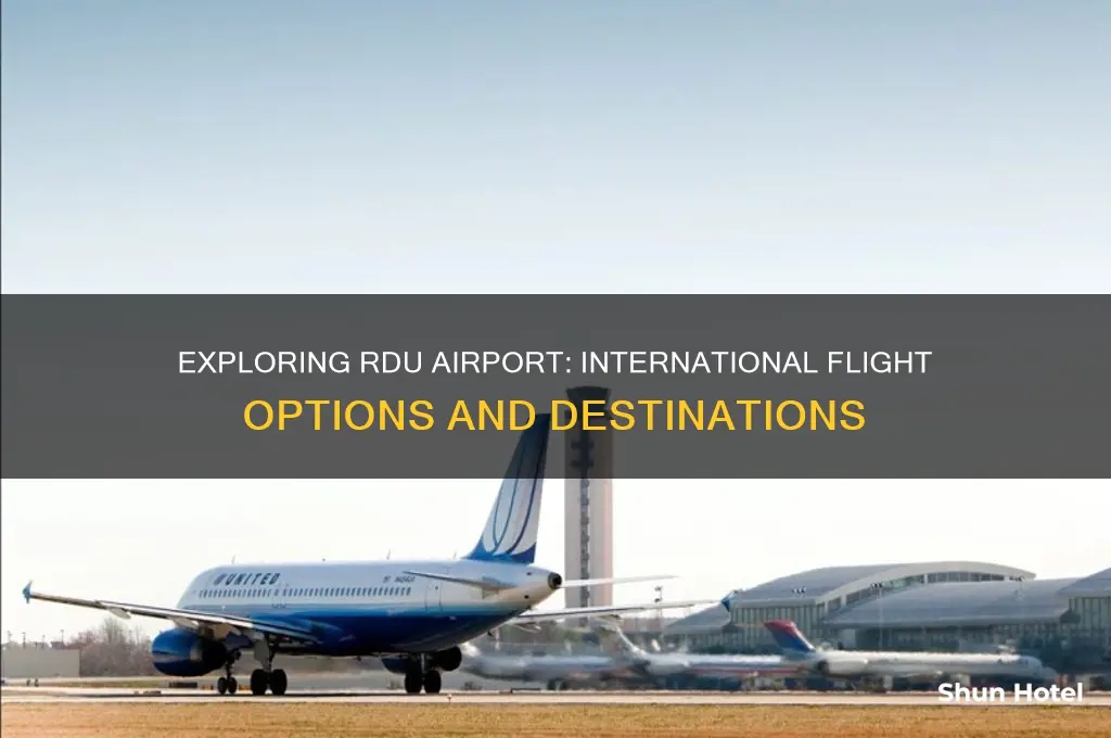 does rdu airport have international flights