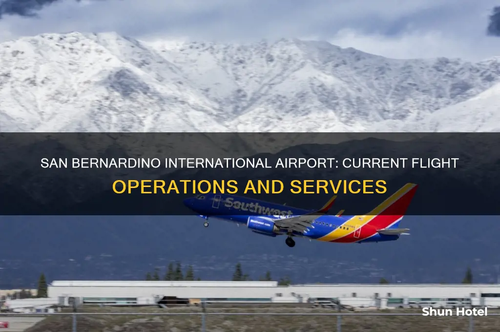 does san bernardino international airport have flights