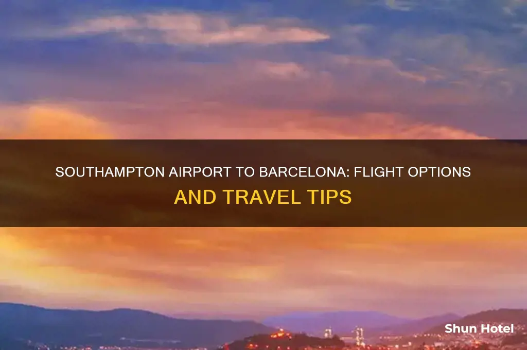 does southampton airport fly to barcelona