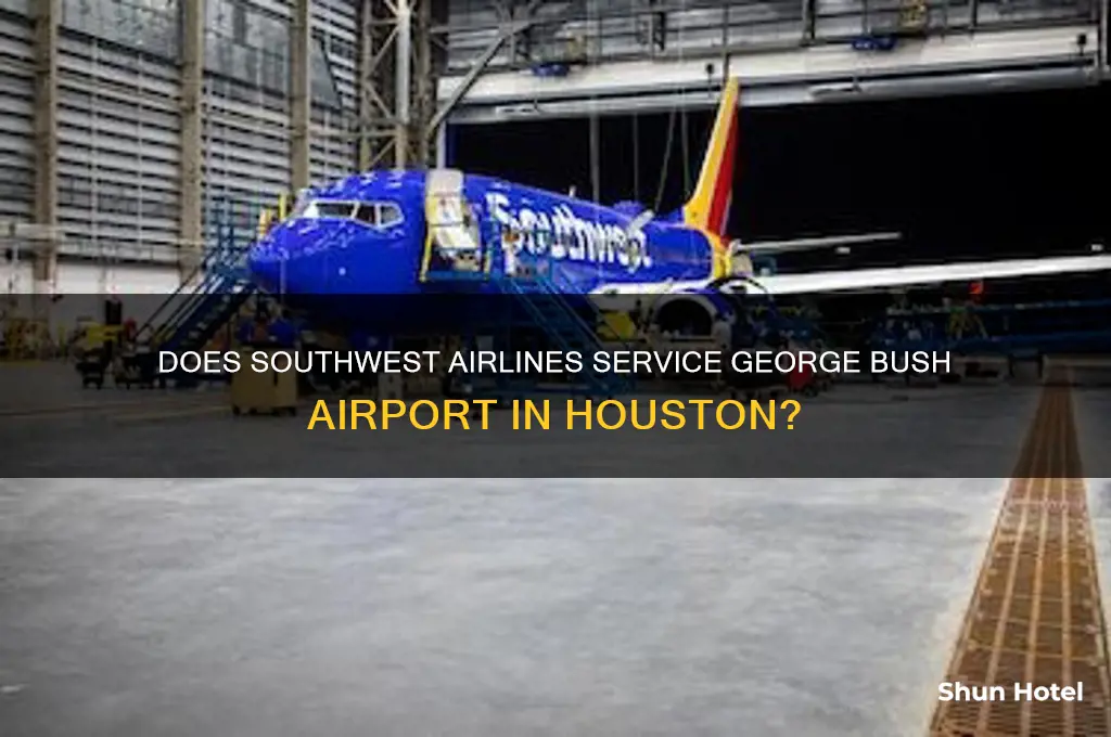 does southwest air fly into g bush airport in houston