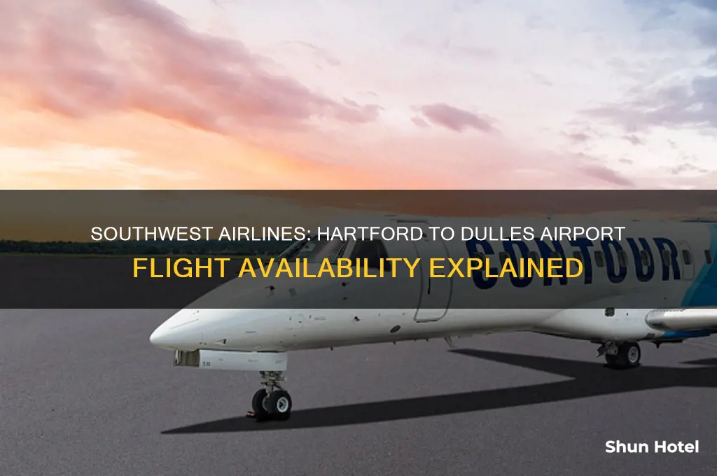 does southwest airlines fly from hartford to dulles airport