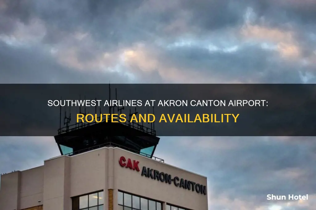 does southwest airlines fly out of akron canton airport