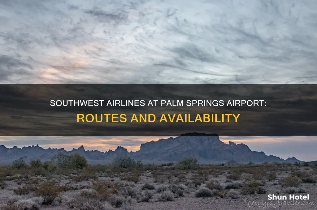 does southwest airlines fly out of palm springs airport