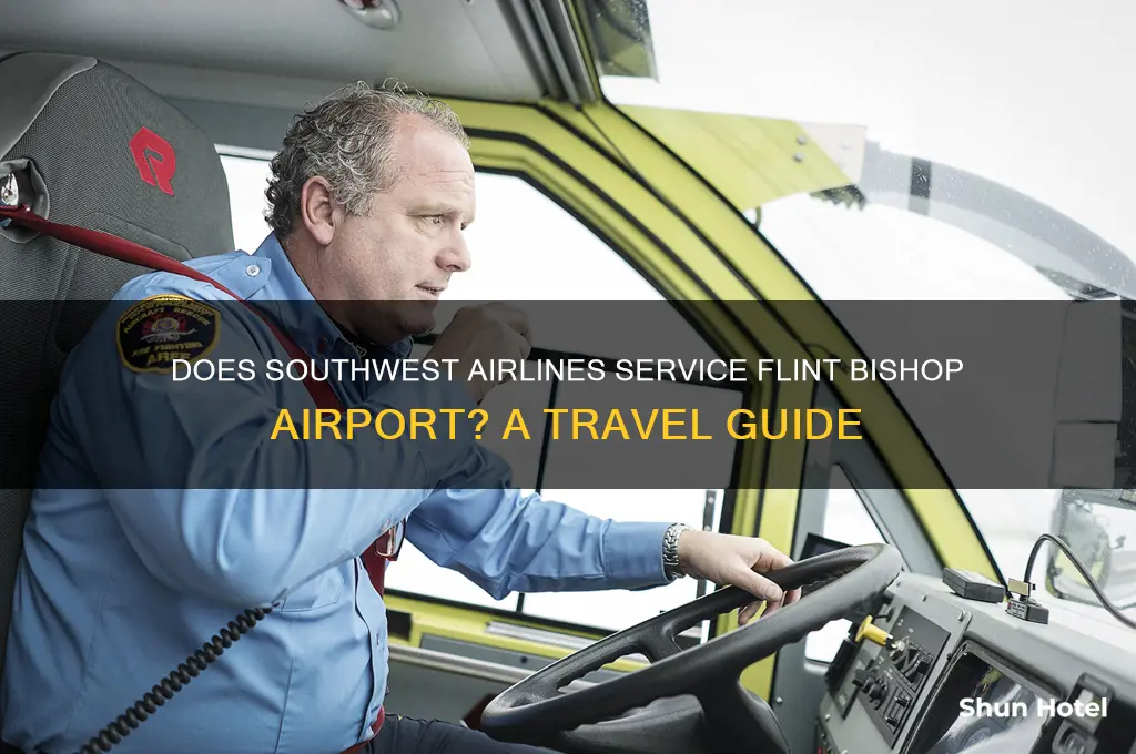 does southwest fly into flint bishop airport