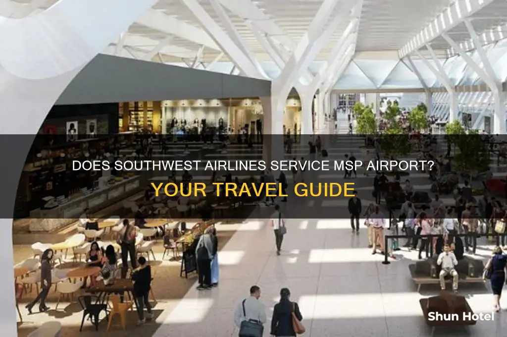 does southwest fly into msp airport