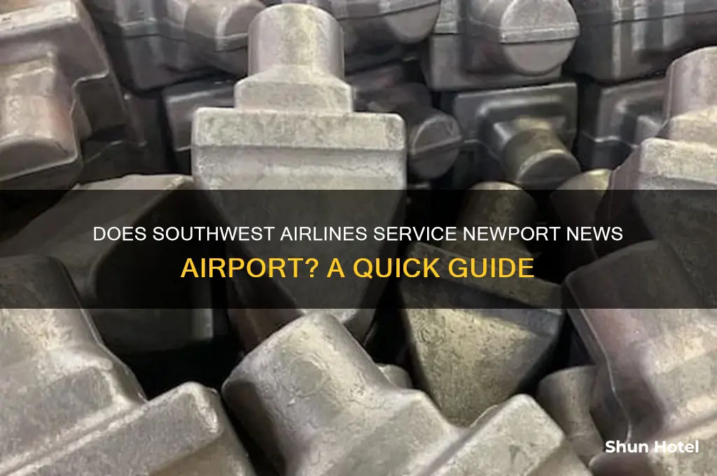 does southwest fly into newport news airport