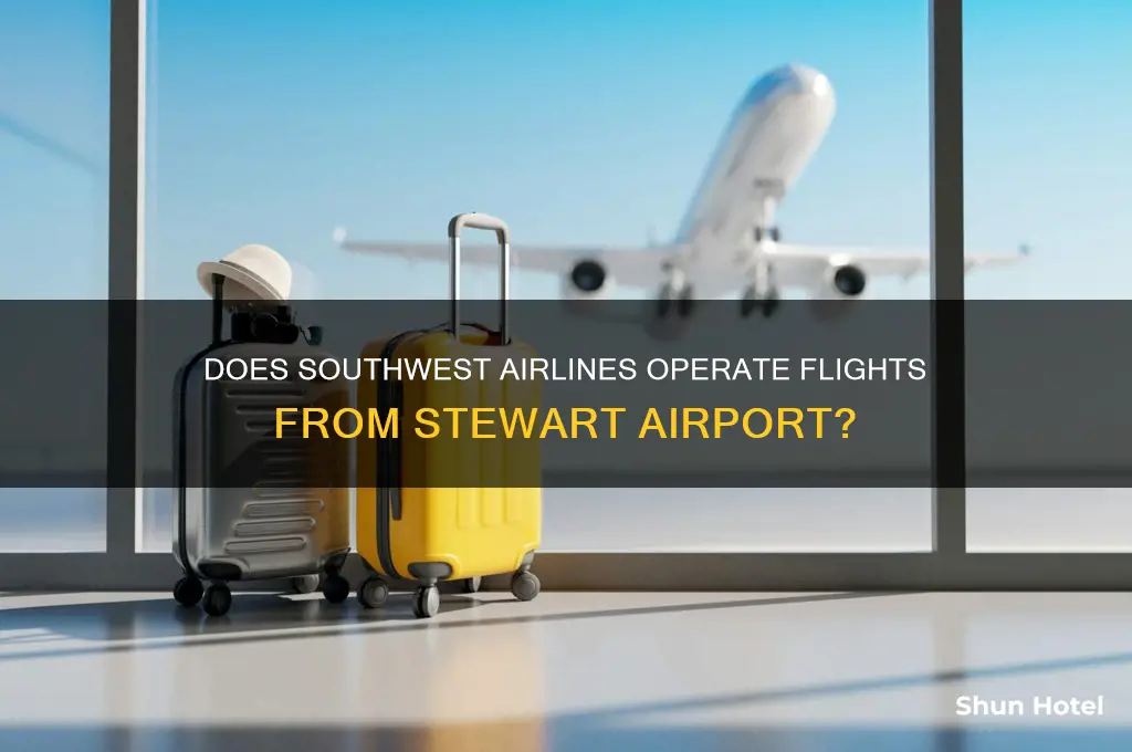 does southwest fly out of stewart airport