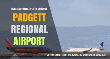 Does Southwest Airlines Serve Concord Padgett Regional Airport?