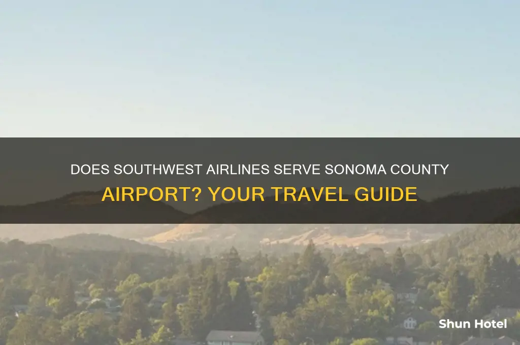 does southwest fly to sonoma county airport