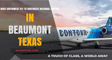 Does Southwest Airlines Service Southeast Regional Airport in Beaumont, Texas?