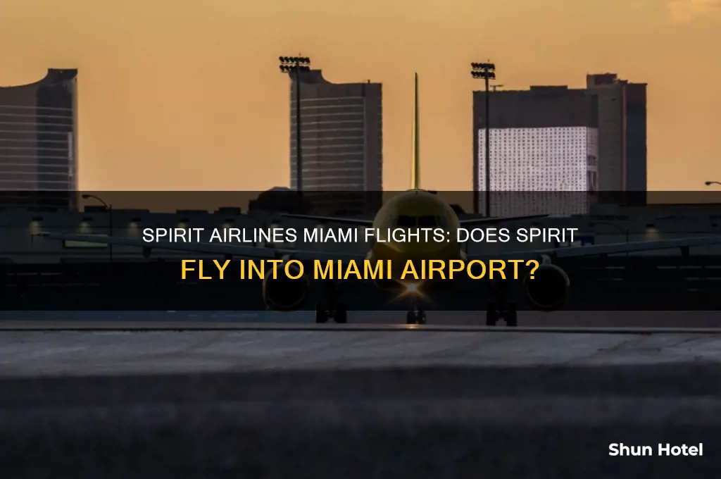 does spirit airline fly into miami airport