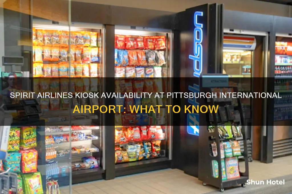 does spirit airlines have a kiosk at pittsburgh international airport
