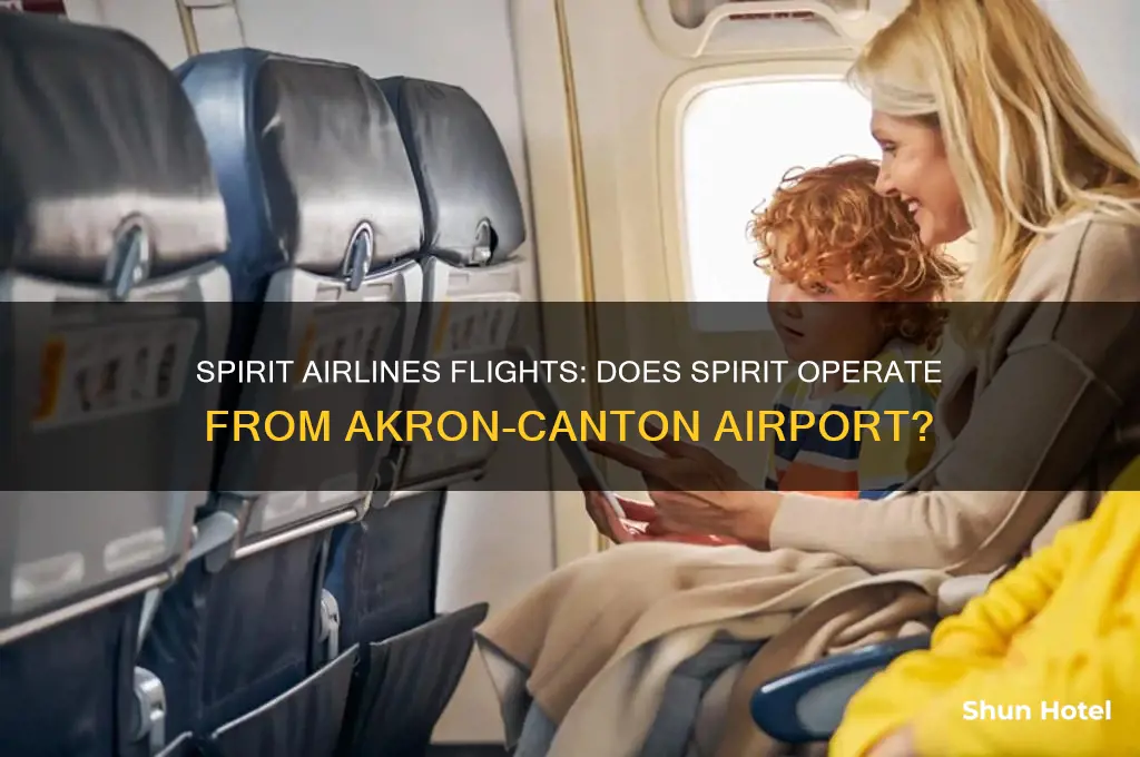 does spirit fly out of akron canton airport