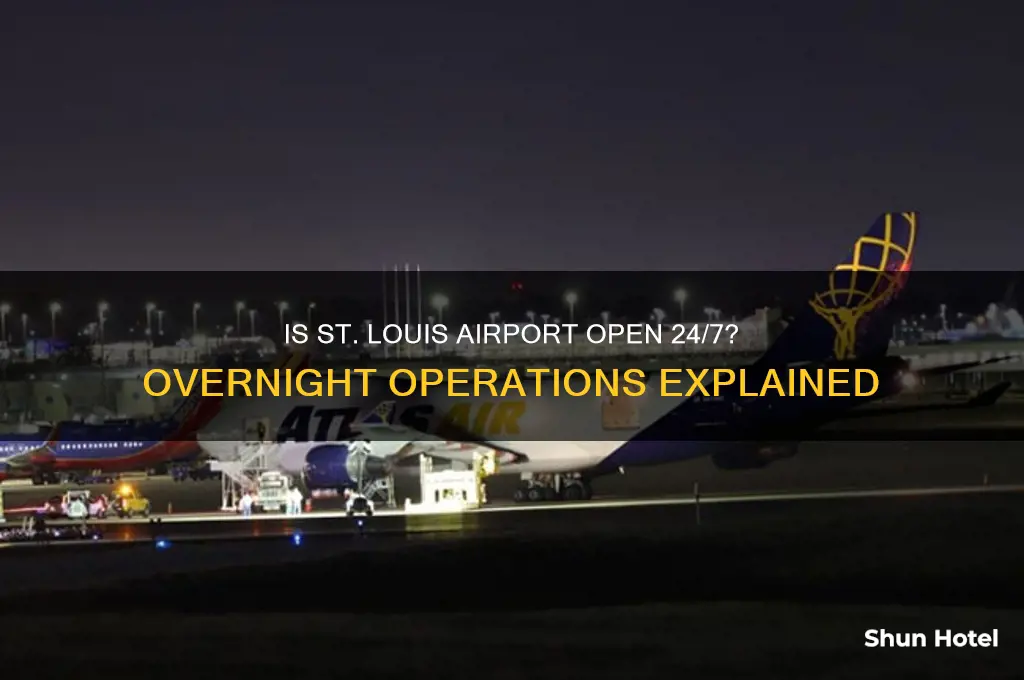does st louis airport stay open all night