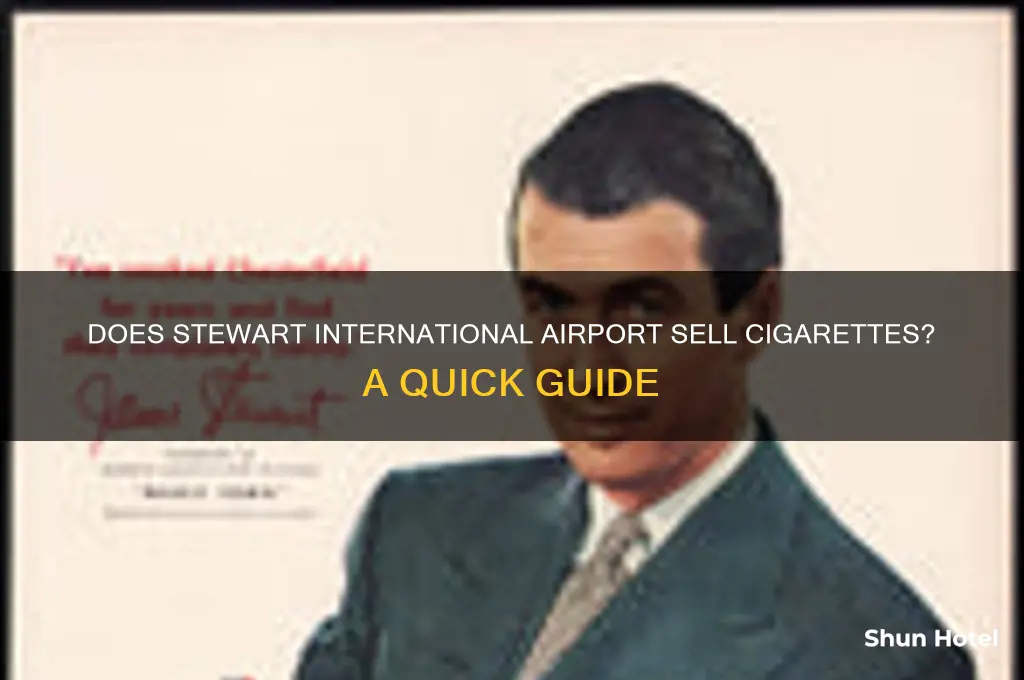 does stewart international airport sell cigarettes