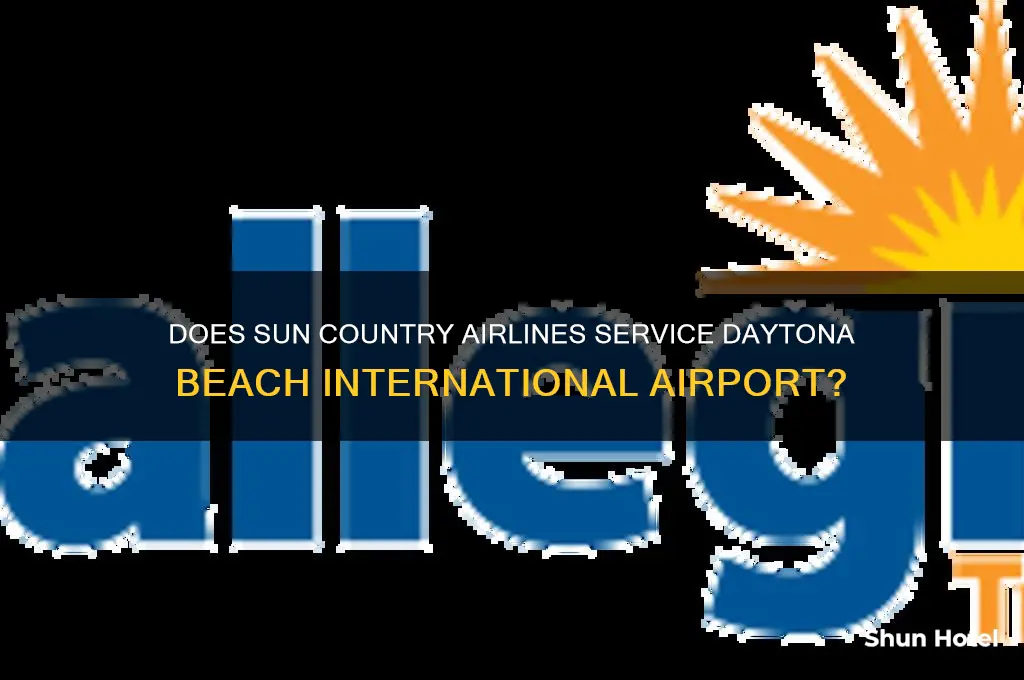 does suncountry fly into daytona airport