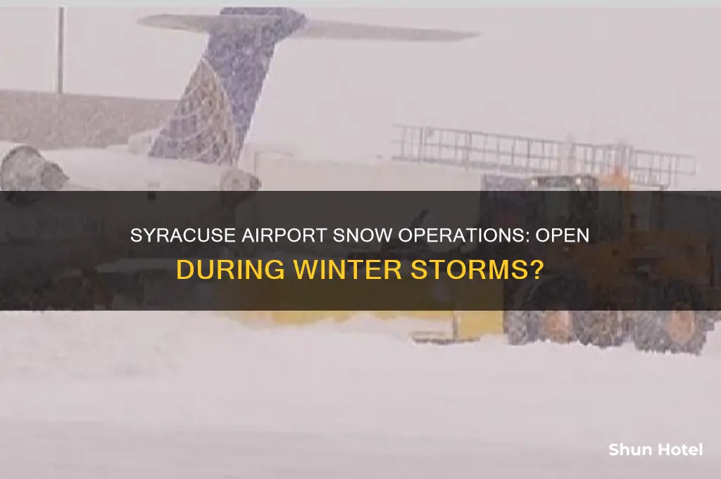 does syracuse airport stay open in snow