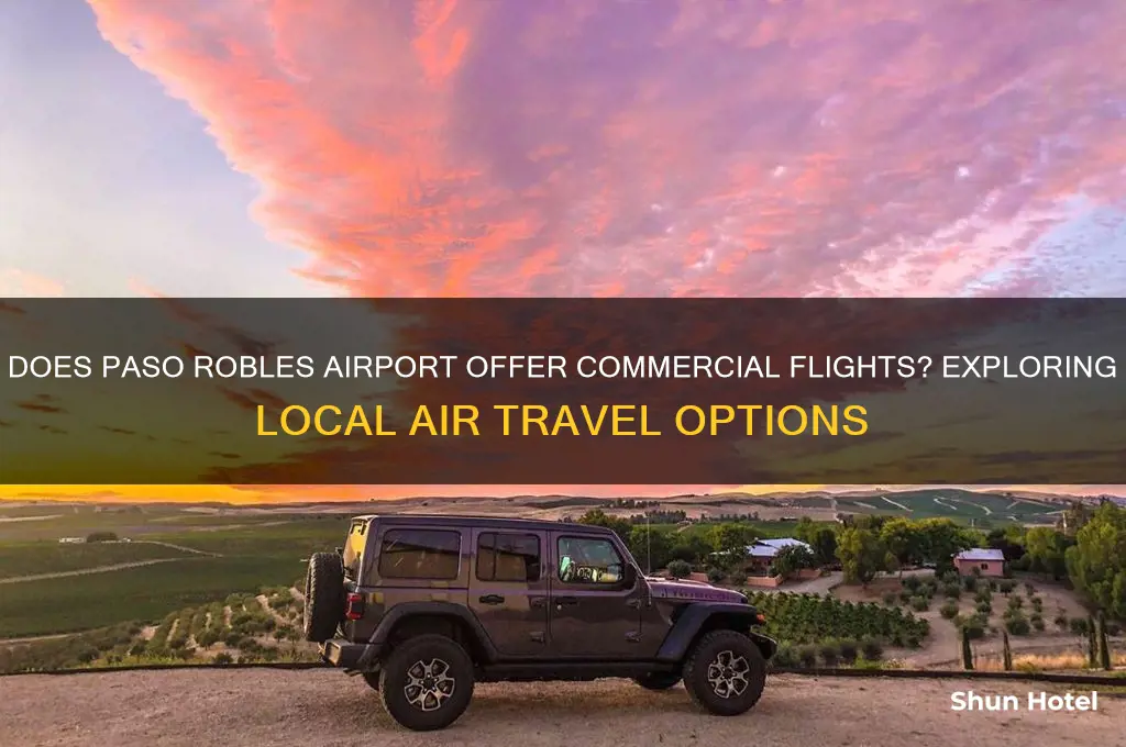 does the airport in paso robles fly commercial
