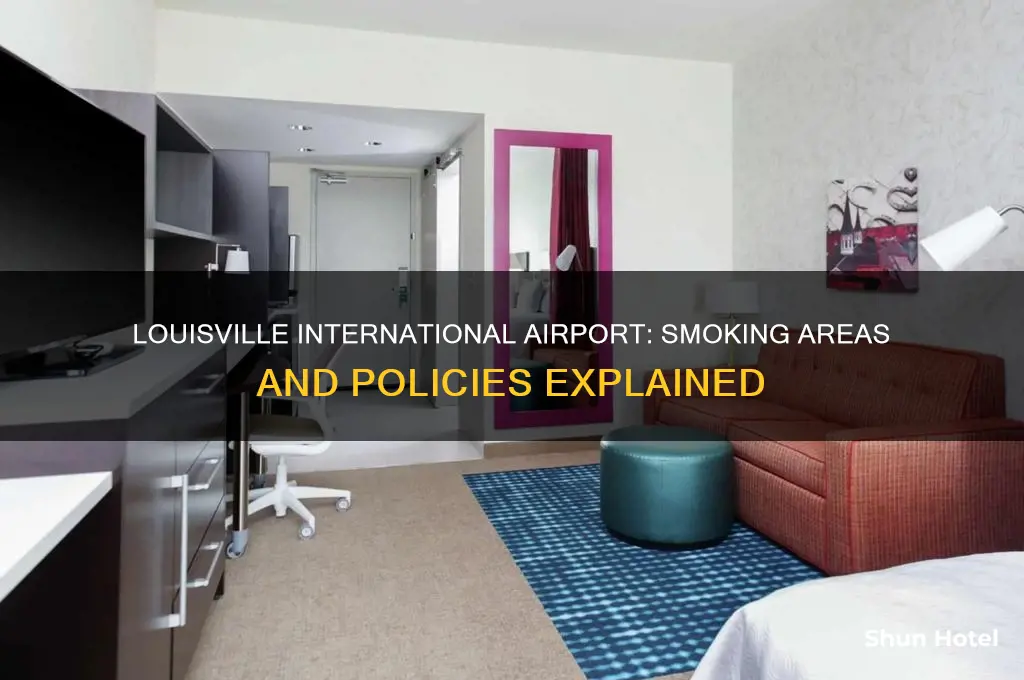 does the louisville international airport have a smoking area
