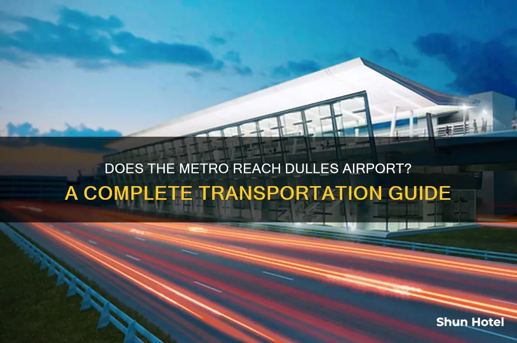 does the metro go to dulles international airport