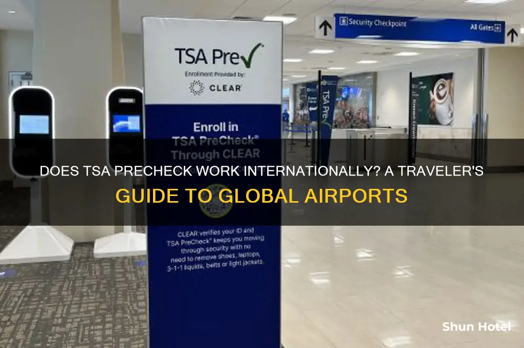 does tsa precheck work at international airports