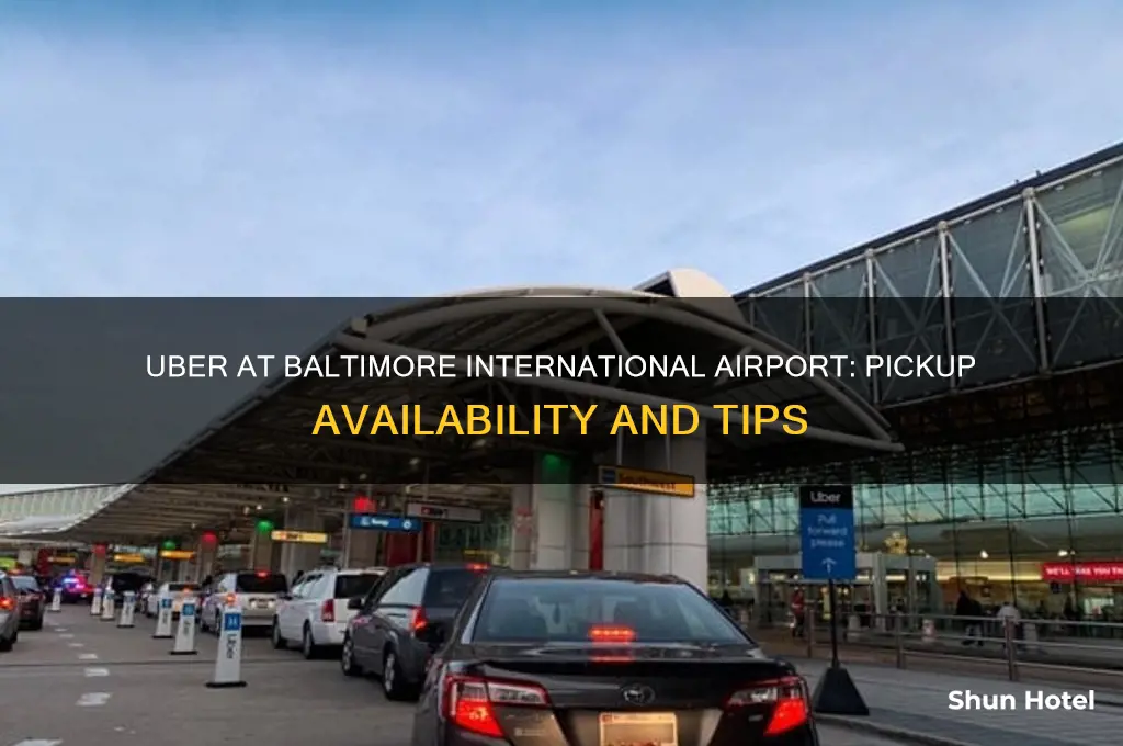 does uber pickup at baltimore international airport