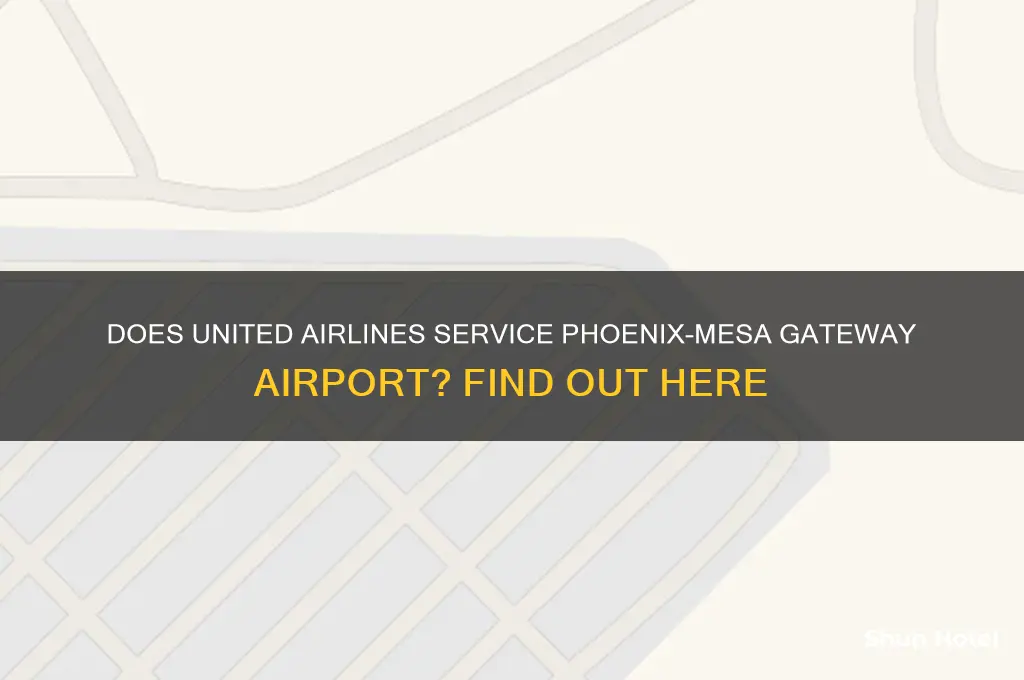does united airline fly to phoenix-mesa gateway airport