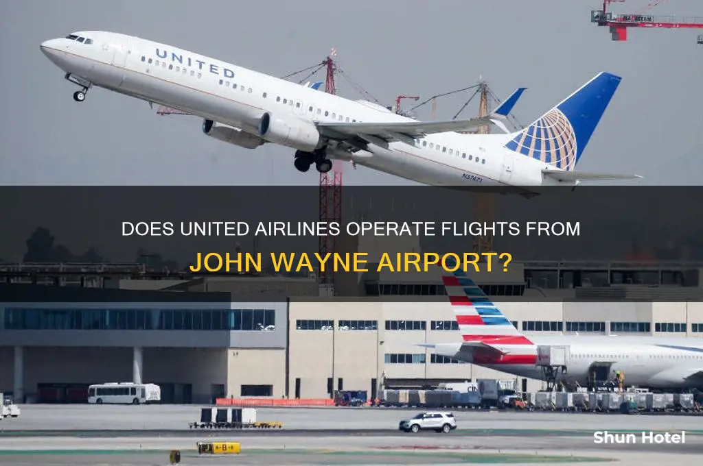 does united airlines fly out of john wayne airport