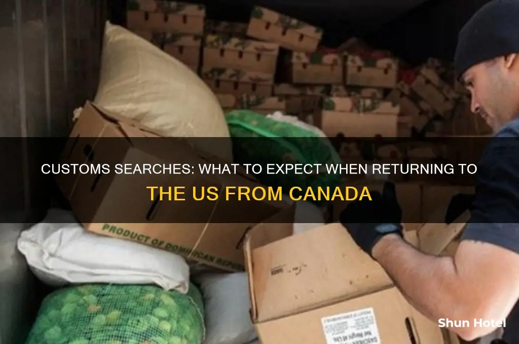 does us customs search your bags in canada airport
