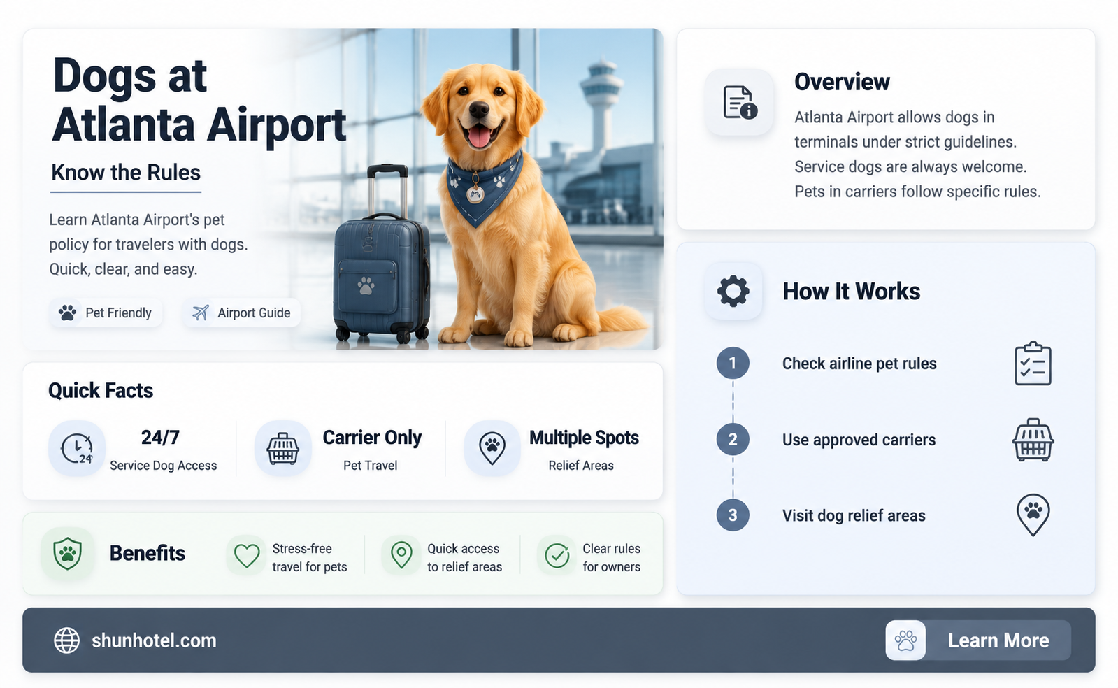 are dogs allowed in atlanta airport