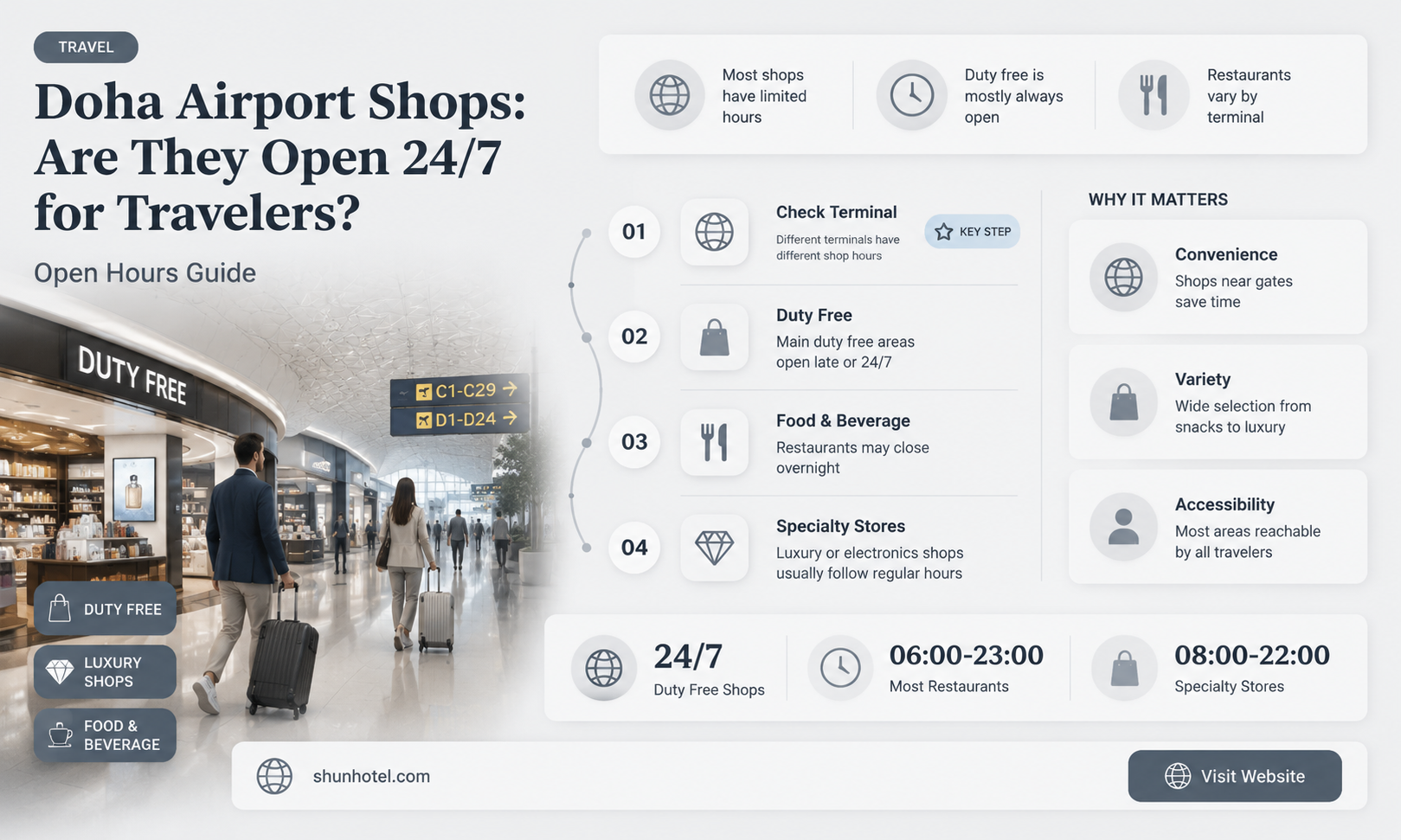 are shops at doha airport open 24 hours