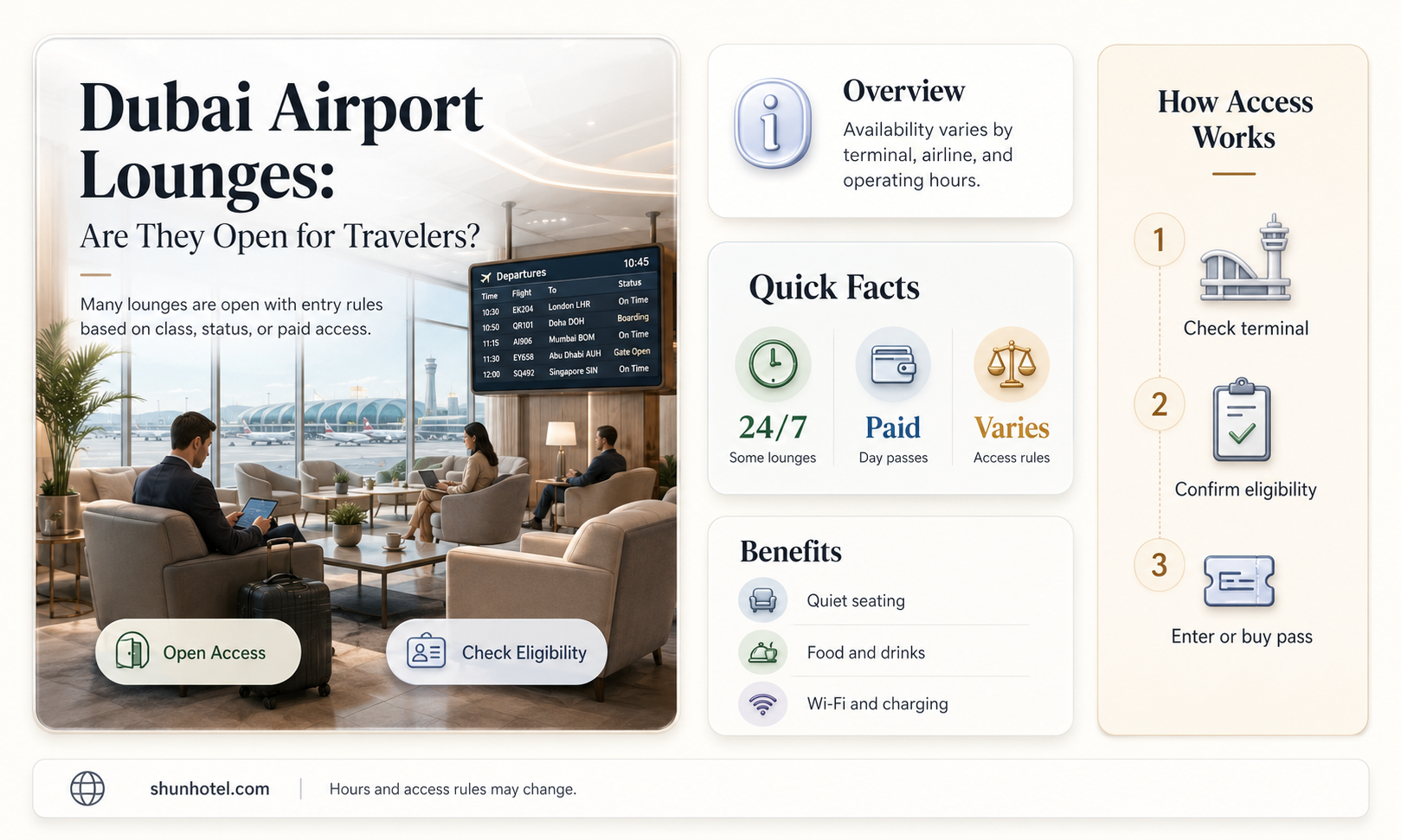 are the lounges open in dubai airport