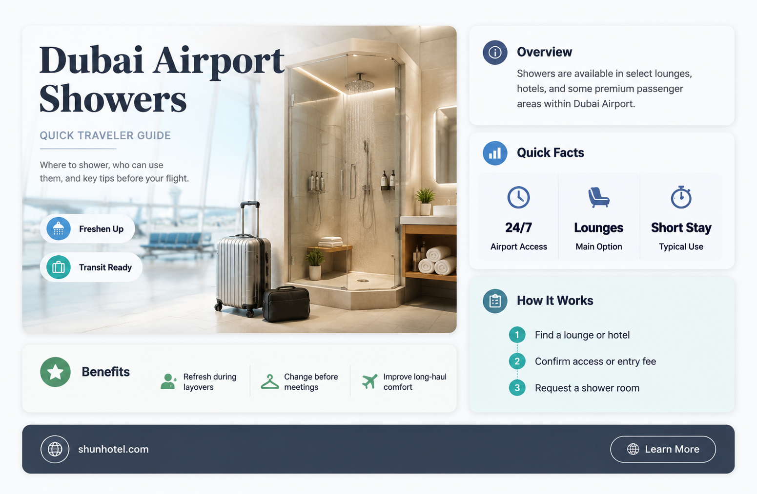 are there showers at dubai airport