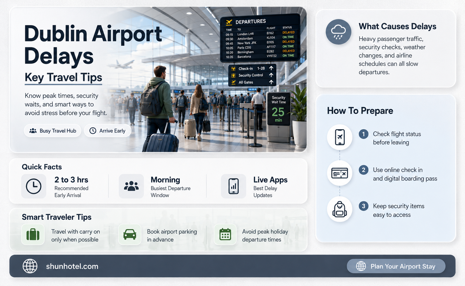 are there delays at dublin airport