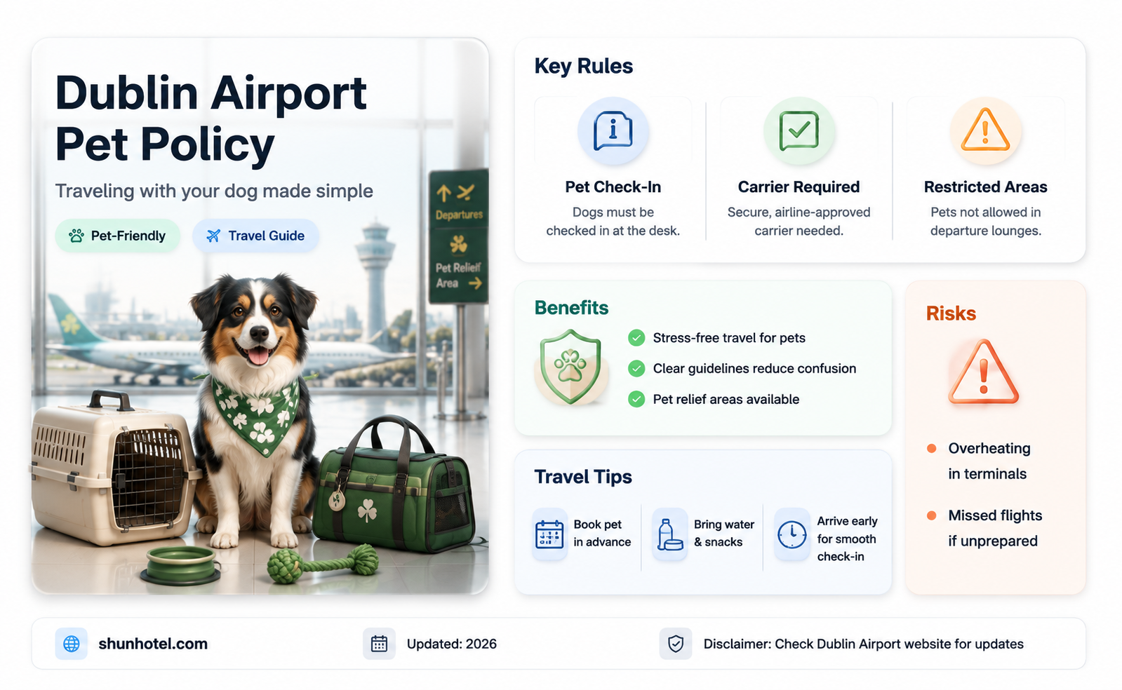 are dogs allowed in dublin airport