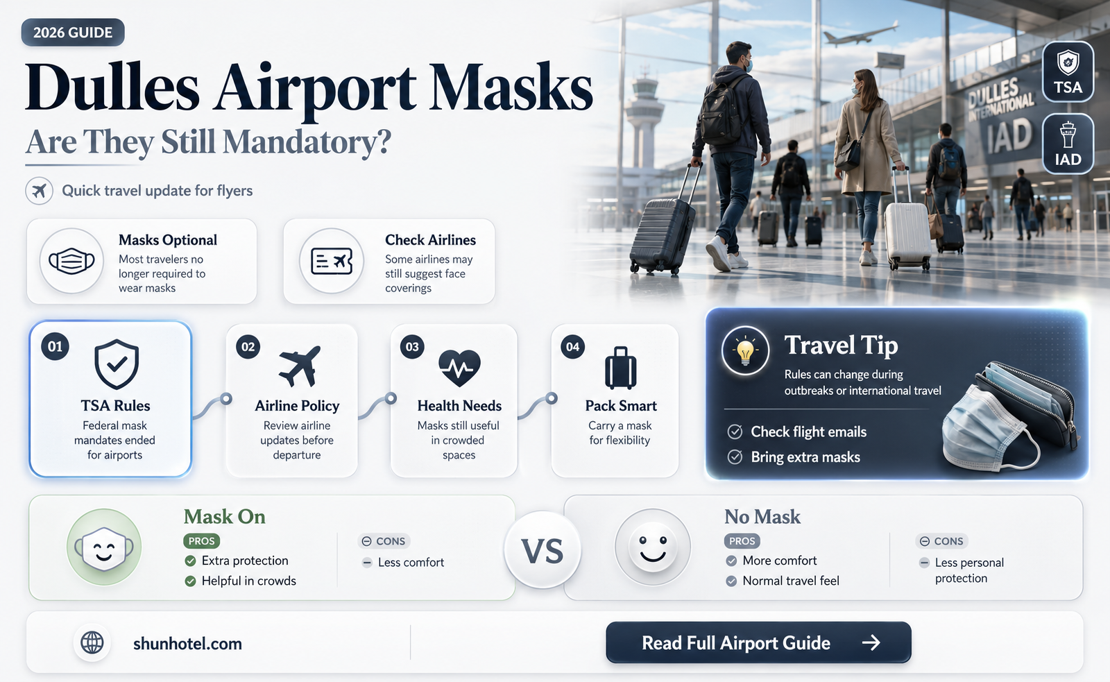 are masks required at dulles airport