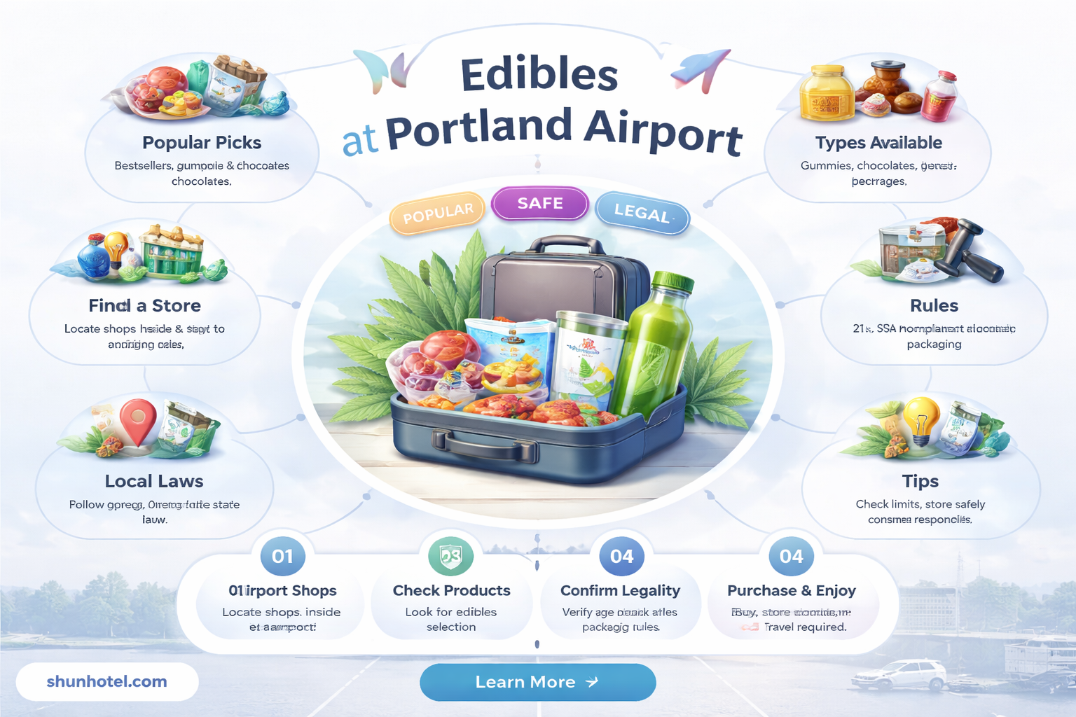 are edibles available in portland airport