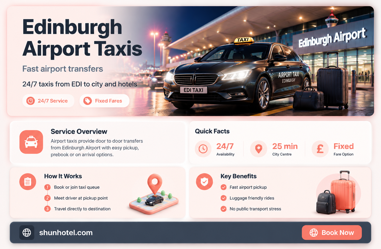 are there taxis at edinburgh airport