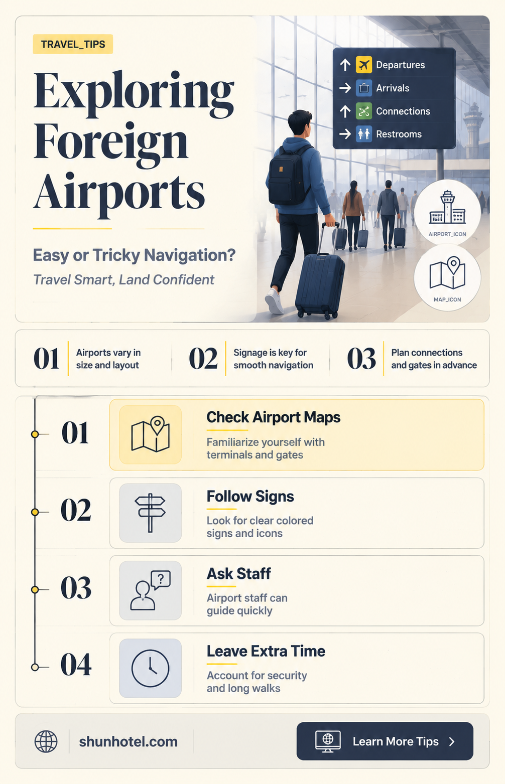 are foreign airports difficult to traverse