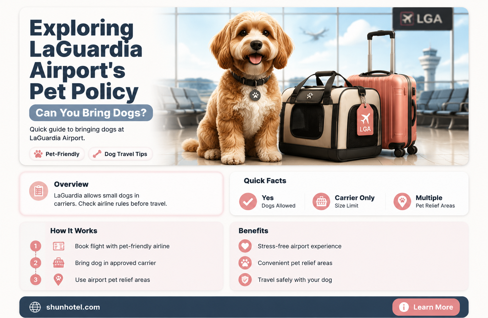 are dogs allowed in laguardia airport