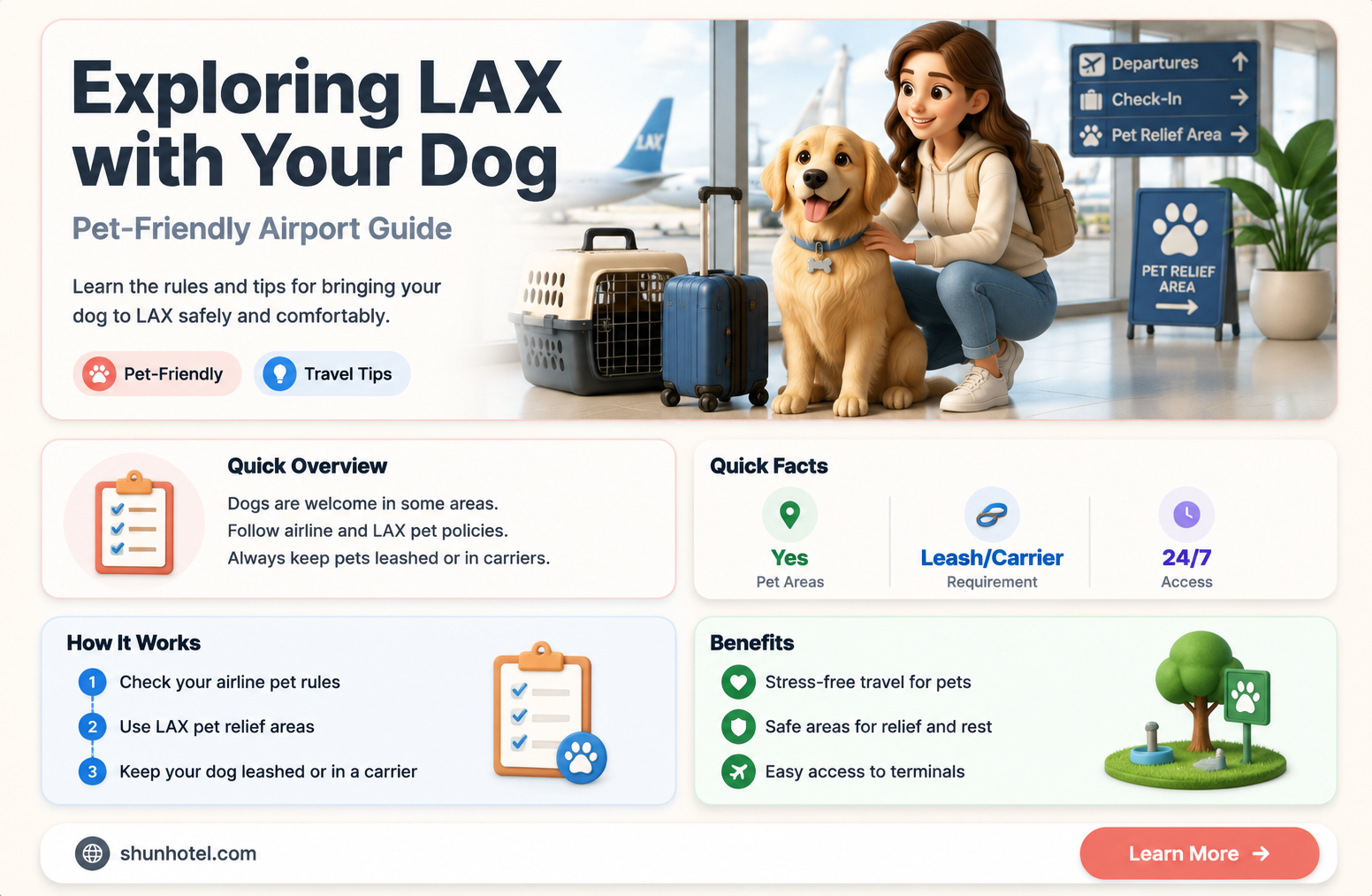 are dogs allowed in lax airport